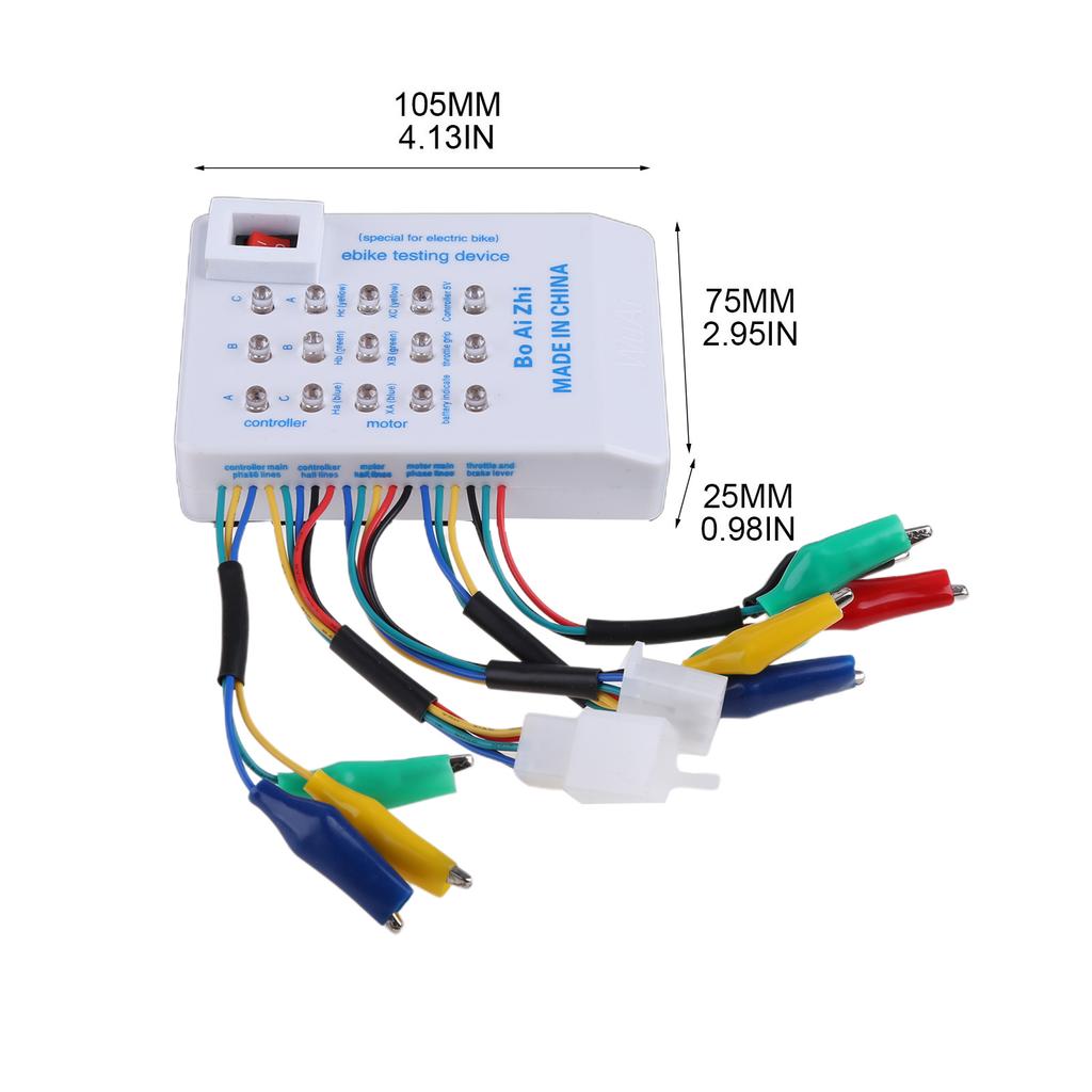 E-Bike Tester 24 36 48 60 72V Durable Brushless Motor Electric Car Accessories Scooter with Indicator Portable Riding