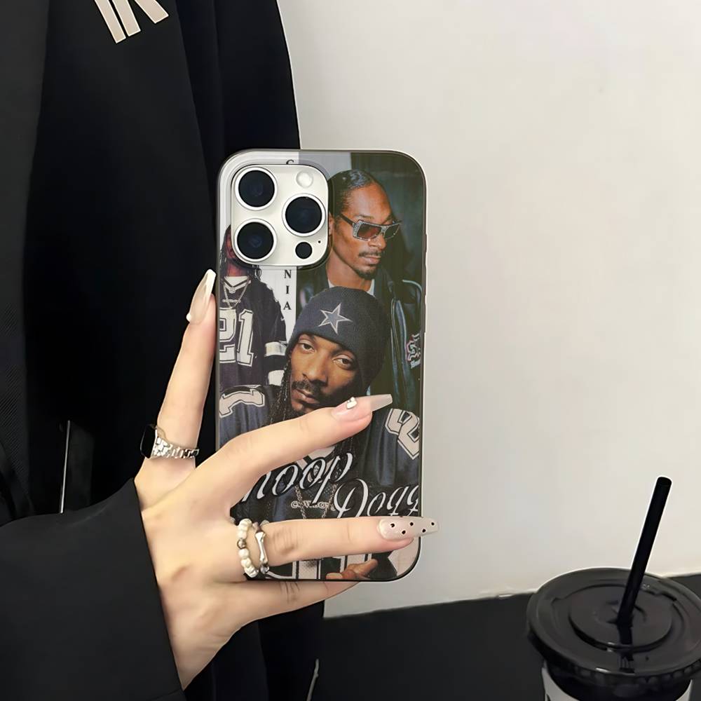 S-Snoop Singer Dogg Phone Case For IPhone 11 12 13 14 15 16 17 Pro Max PLUS Pro Wave Corrugated Silicone Case