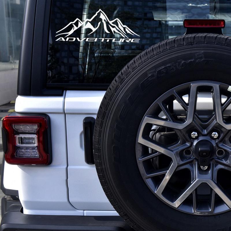 Mountain Adventurer Reflective Car Stickers Truck Automobile Decal Funny Vinyl Vehicle Decoration Motorbike Travel Cross-Country
