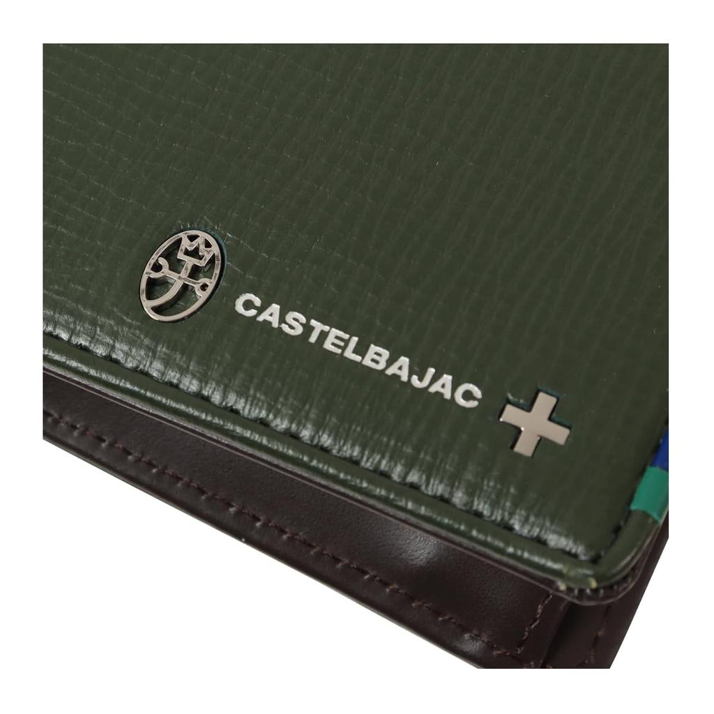 Castelbajac Bifold Mini Pressed Genuine Cowhide Casual Black Men's Wallet, Wallet, 057615, Leather, Style, [01]