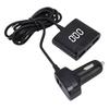 78W USB C Car Charger 5 Port PD30W Fast Charging Car Phone Charger with Dual Digital Voltage Display 4.9 Ft Extention