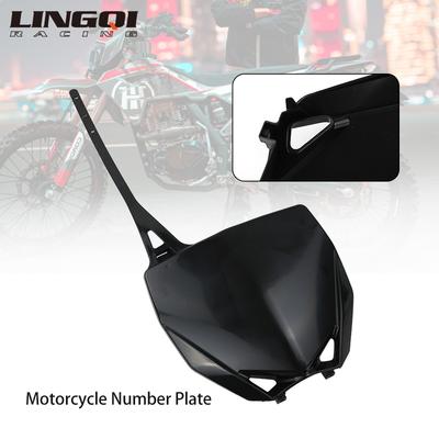 LINGQI RACING Plastic Front Number Plate Name Panels Flat Fairing Covers For Chinese YH50 Dirt Pit Bike Motocross Accessories