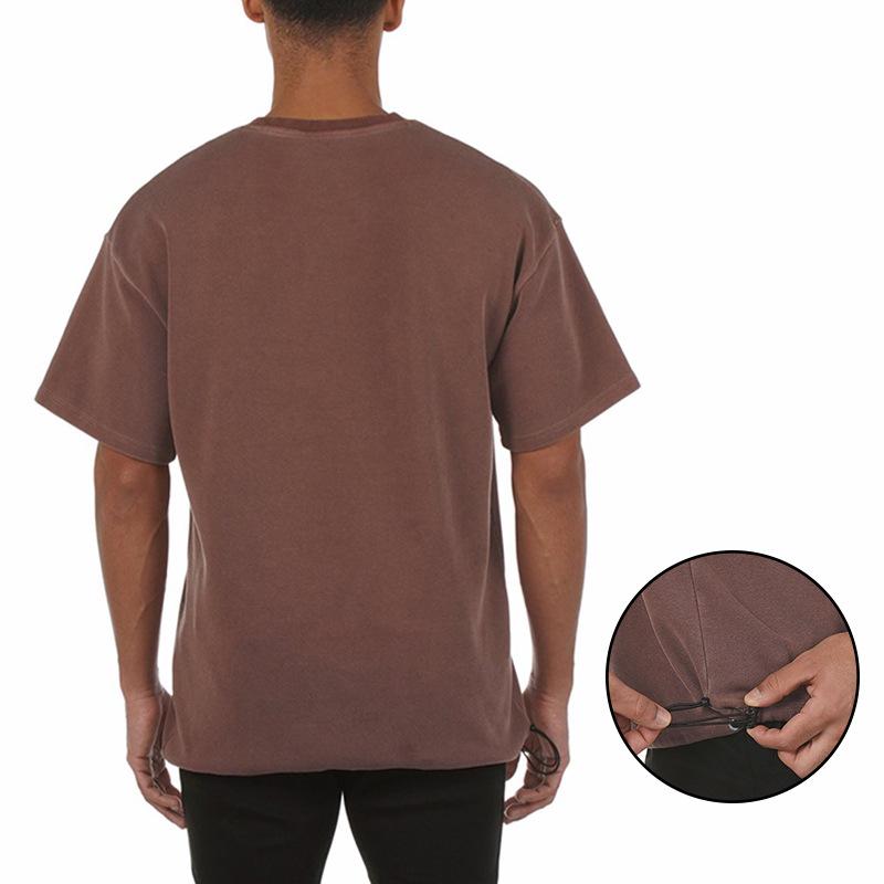 Pánské trendy retro bavlněné tričko s krátkým rukávem