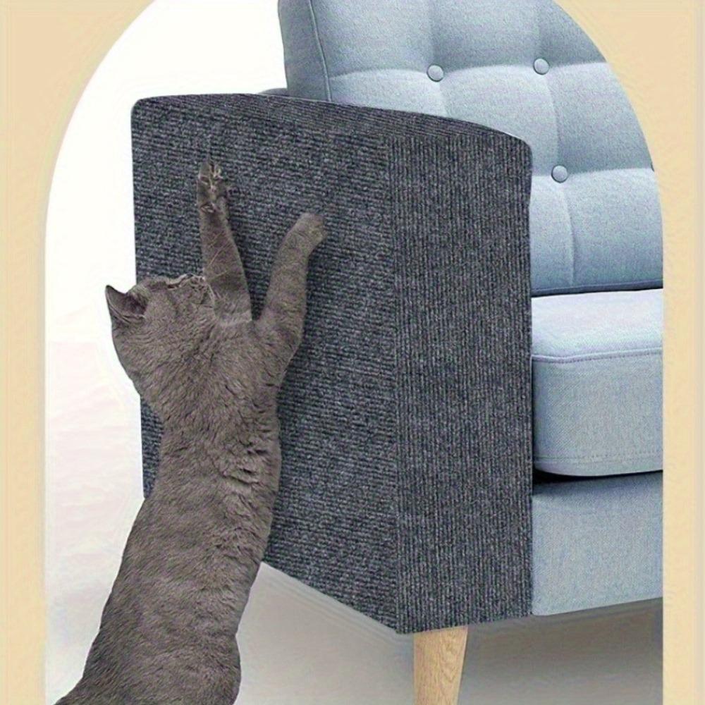 

Self-adhesive Cat Scratch Pad - Multi-functional Durable Wear-Resistant Polyester Pad, Cuttable Easy-Install for Claw Grinding 30x60cm серый
