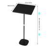 Black Conference Presentation Stand, Portable Presentation Standing for Classroom, Height Adjustable Desk for Classroom Church