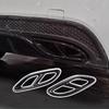 Aluminum Rear Bumper Exhaust Tail Pipe Cover Trim for GLC Class 2024 Car Exhaust Pipe Cover Replacement Accessories