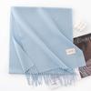 Winter Cashmere Scarf Shawl 2in1 Men Women Solid Color Warm Fashion Versatile High-end