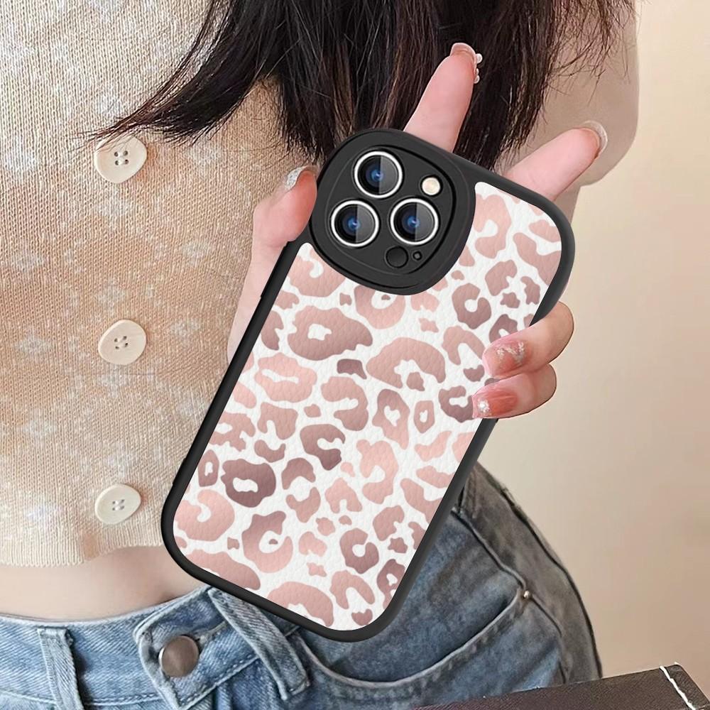 Leopard Print Phone Case Hard Leather For IPhone 16 15 14 13 12 Mini 11 14 Pro Max Xs X Xr 7 8 Plus Fundas