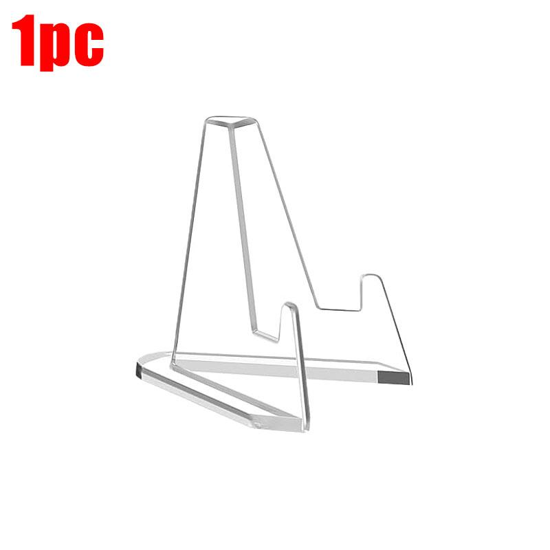 10-100pcs Clear Acrylic Coin Display Stand Holders Easel Rack Trading Card Holder Support for Kpop Idol Card Organizer