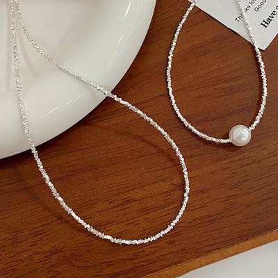 Broken Pearl Necklace for Women's Light Luxury Fashion INS High Grade Collar Chain