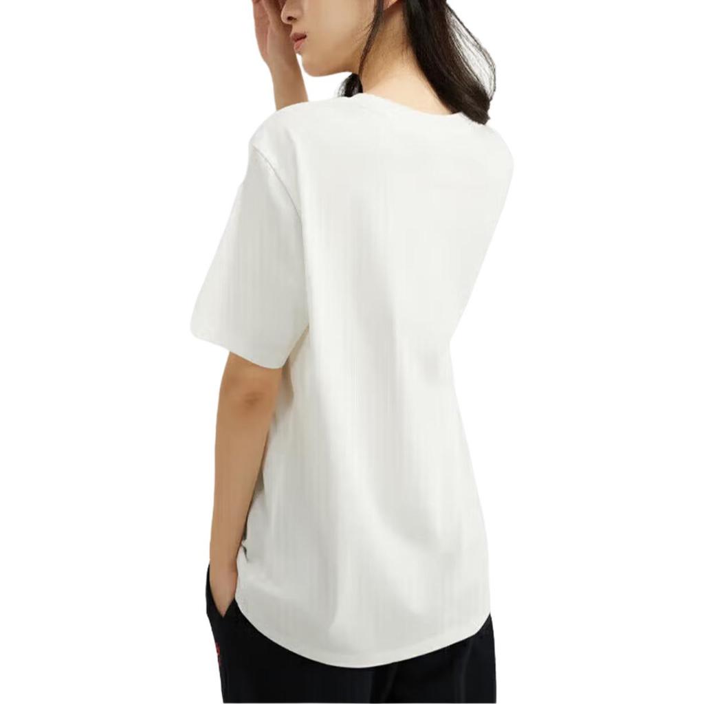 Skechers Solid Color Breathable Round Neck Pullover Comfortable T-Shirt Unisex tops L226U080-0074
