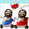 Anxiety Jesus Relief Plush Toys Breathing Musical Soothing Doll Sleep Toy Gift