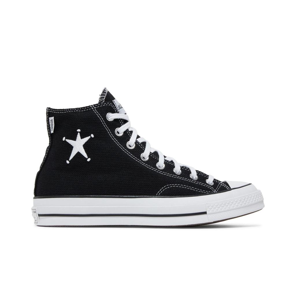 Converse Chuck 70 High 'Black' (Unisex) Black / White / Black Canvas Shoes A01765C