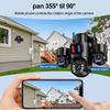 5G Dual-Band WiFi Ultra-Clear Outdoor Camera with 6MP Triple-Lens and 4G Alarm Monitor