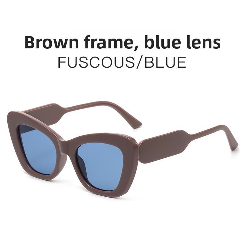 Cat Eye Fashion Sunglasses With Uv400 Protection For Outdoor Travel And Parties