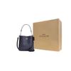 Coach Mollie Signature Beschichtetes Canvas und Leder Eimer Tasche Damen Taschen Silber Mitternachts-Marineblau CA582-SVN2V