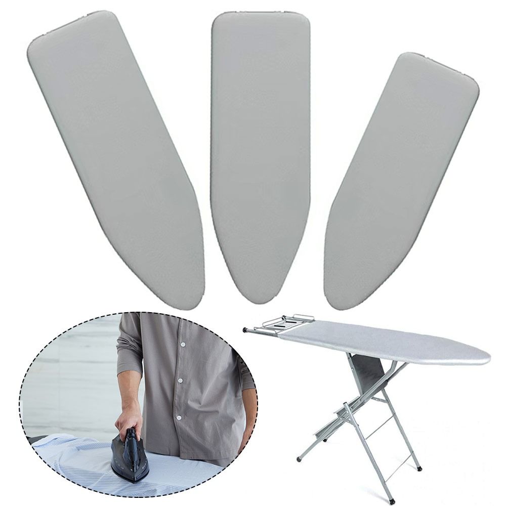140*50cm Ironing Board Cover Silver Heat-resistant Ironing Board Cloth Elastic Ironing Heat Shield Ironing Board Accessories