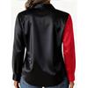 Women Spring Satin Zebra Print Long Sleeve Shirt Elegant Luxury Casual Blouse