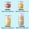 1/4PCS Sealed Jars With Scale Grain Crisper Kitchen Refrigerator Organize Sealed Container Clear Jar Spice Sugar Storage Boxes