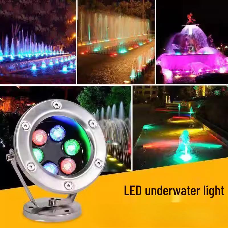 NuFeng 9W Roter Unterwasser-LED-Scheinwerfer