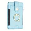 Universal Ring Small Card Holder Sticker Adhesive Mobile Phone Card Holder with Ring Buckle Compatible with All Smartphones Bag