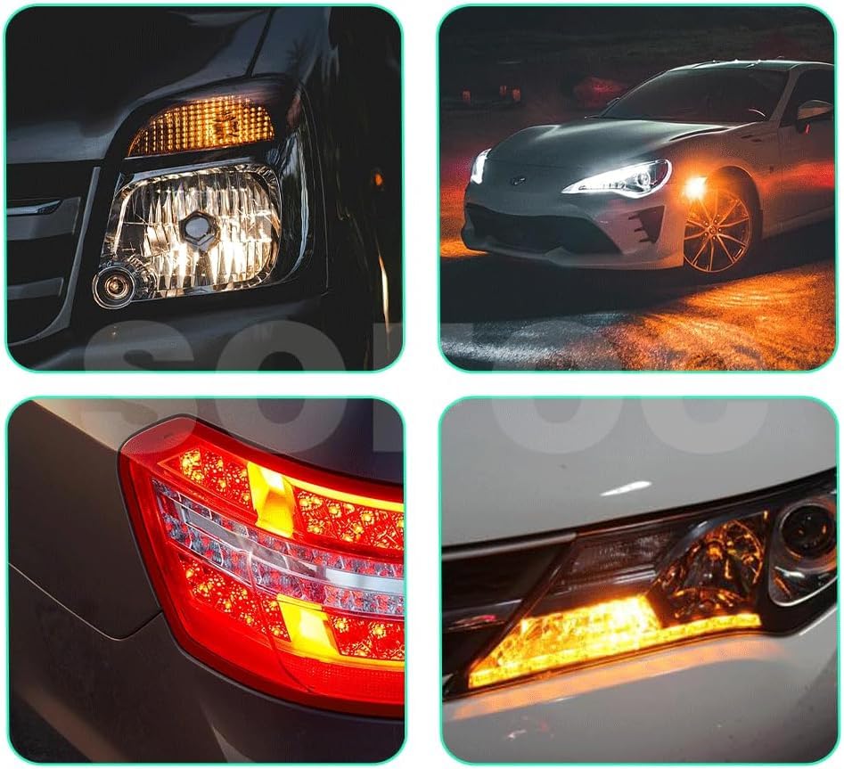 SOFOC PW24W 12V 24W 800LM Warm White DRL/Steering/Brake/Reverse Light 12182