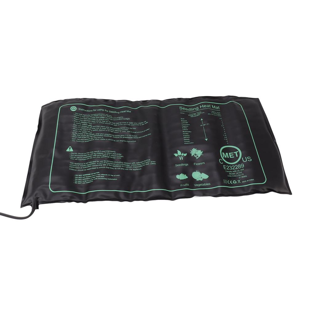 Plăcuță de căldură hidroponică Covoraș de încălzire hidroponic Impermeabil Plug and Play Căldură uniformă Accesoriu pentru germinare