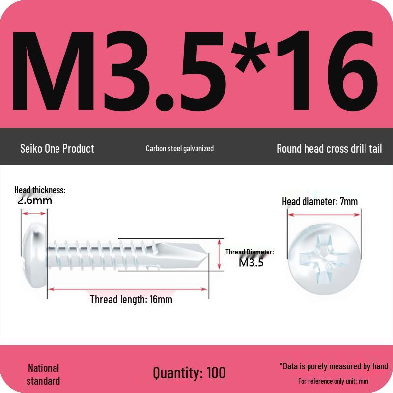 National Standard Hardened Galvanized Phillips Self-Drilling Self-Tapping Screws for Sheet Metal