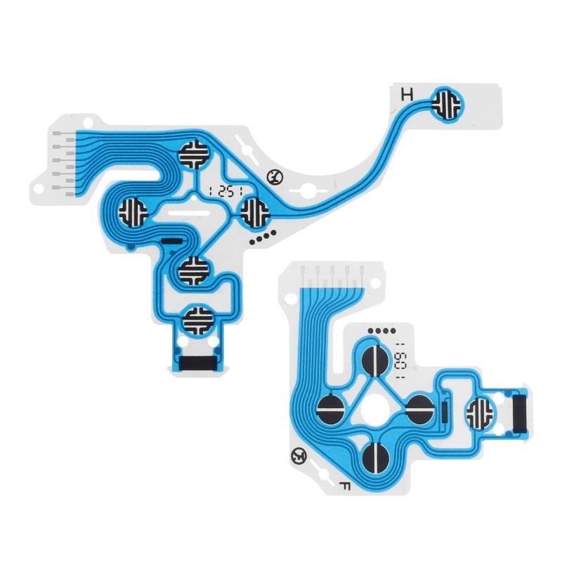 10 Pieces Conductive Film Controller Keyboard Flex Cable 030 040 050 Circuit Board Replacement Buttons Tape for