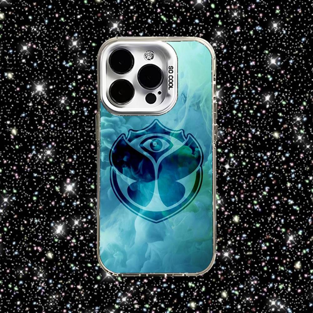 T-Tomorrowlands Phone Case For iPhone 16,15,14,13,12,11,Pro,XS,Max,Plus,Mini,SE White Candy Matte Shockproof Cover