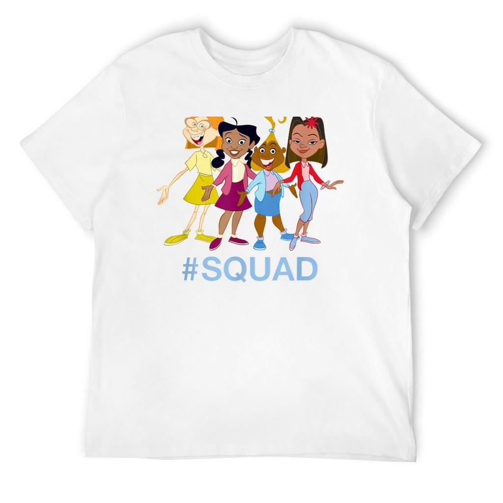 Channel The Proud Family #Squad T-Shirt Oversized Basketball Graphic Tees Plus Size Clothes Plain Black T Shirts Men