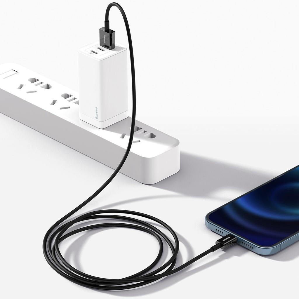Baseus Superior Series USB To Lightning Cable, 2.4A, 2M (Black)