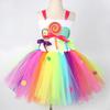Colorful Candy Ice Cream Mesh Tutu Skirt for Girls