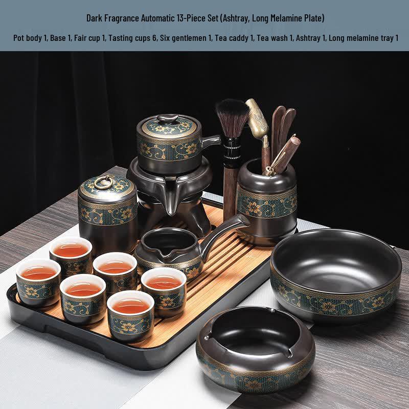 Automatic Anti-scald Stone Mill Gongfu Tea Set
