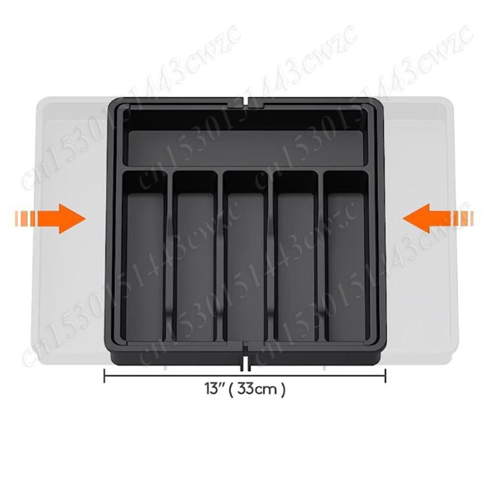 Expandable Silverware Drawer Organizer Tableware Organizer Adjustable Cutlery and Flatware Tray Kitchen Utensil Organizer Gadget