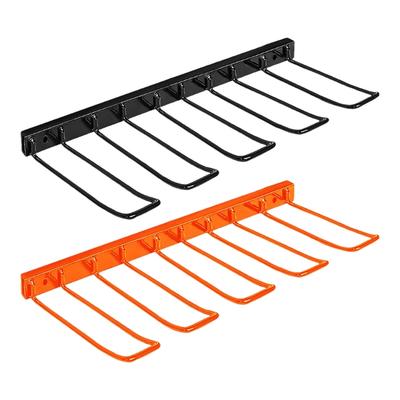 Wall Mounted Vertical Tool Storage Rack Carbon Steel Construction Organizer For Workshop Garage Organization