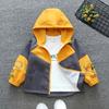 Boys' Color Blocked with Stripes Hooded Coats for Children Aged 3-10 Boys Girls In Spring  Autumn