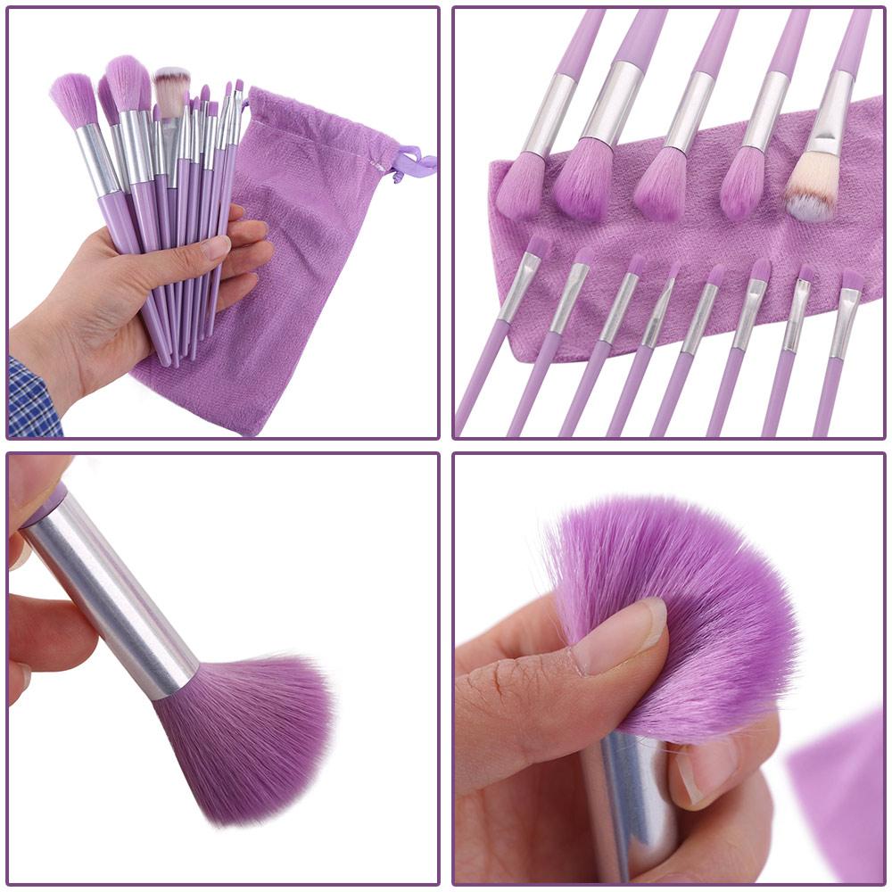13Pcs/Set Furry Eyeshadow Powder Brush Professional Cosmetic Brush Set Appointment