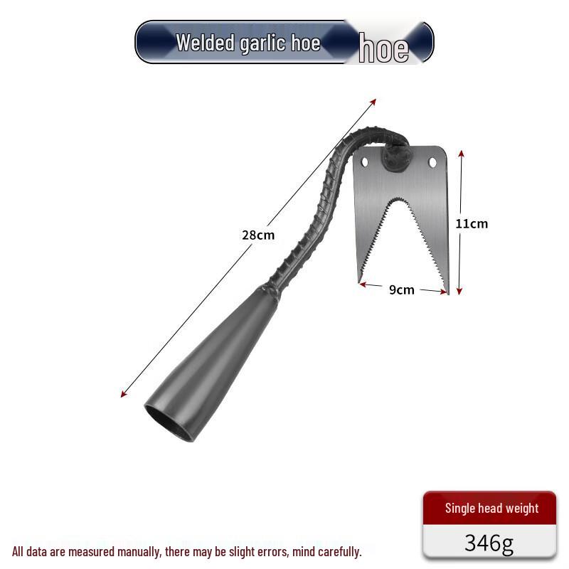 Manganese Steel 2-Tooth Serrated Garlic Harvester Rake
