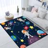 Cartoon Astronaut Children's Room Decorative Carpet Camping Cushion Play Aera Mat  Floor Mat Carpet Game Area Rug Floor Mats