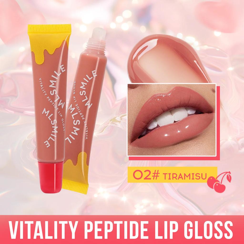 1pc Soft Tube Mirror Lip Gloss Clear Oil Nude Brown Plumping Lip Gloss Moisturising Transparent Lipgloss Beauty Cosmetics Makeup