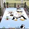 Crystal Velvet Rug with Pingu Design, Soft Non-Slip Floor Mat for Living Room Bedroom Decor