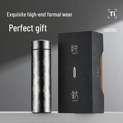Jiu Xi Lu Pure Titanium Insulated Tea Infuser Bottle