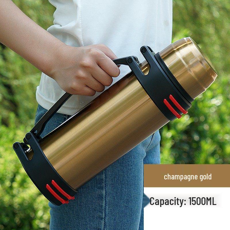 304 Stainless Steel 5L Thermos Flask - Large Capacity, Portable for Men & Women, Outdoor Car Use, Household Hot Water Bottle