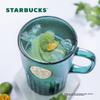Dark Green Goddess Signature Glass Mug Coffee Cup Office Water Cup Drinking Cup 400ml Birthday Gift