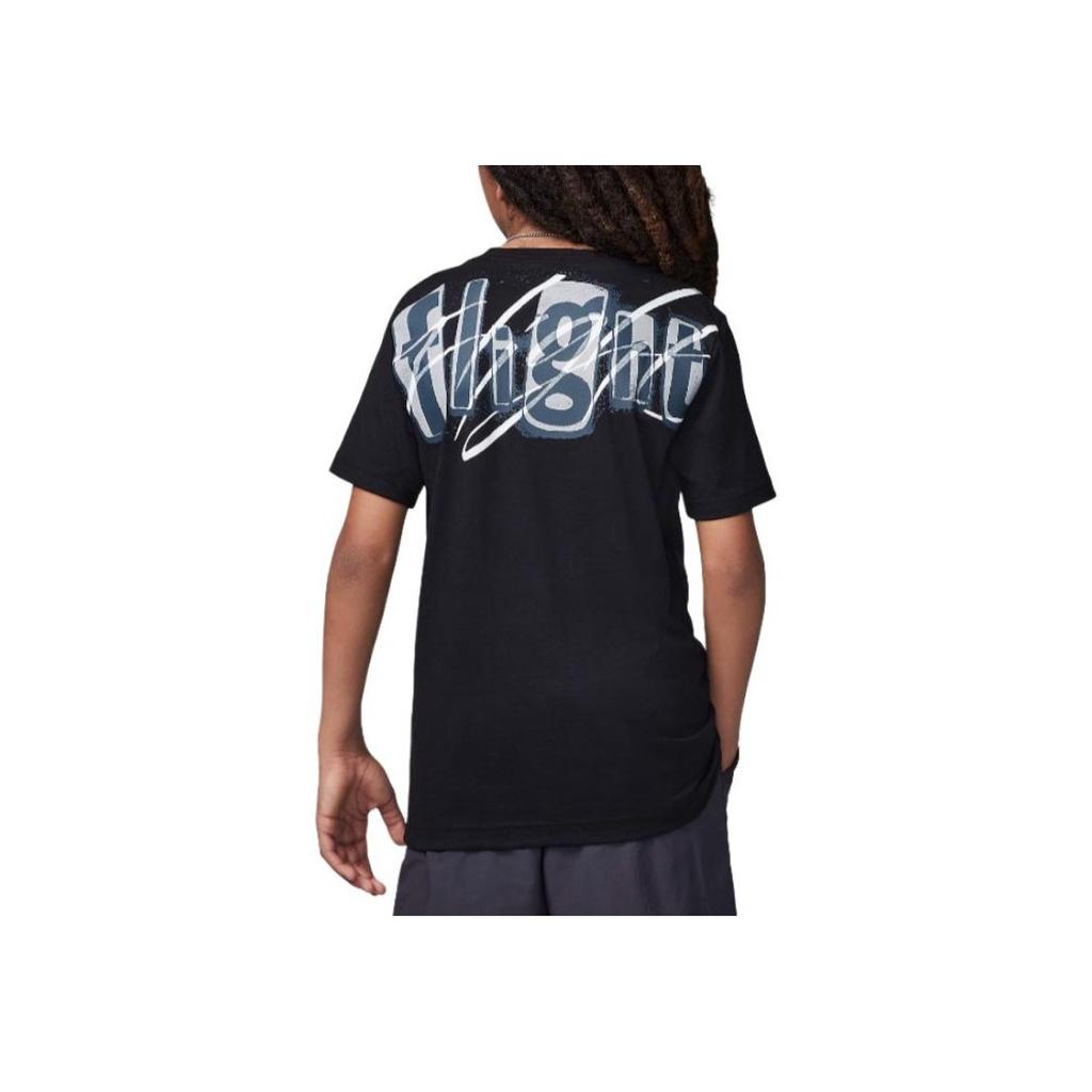 Nike Flight Team Comfortable Casual Soft Short Sleeve T-Shirt Kids Tops Black HQ7557-010