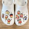 Crayon Shin-chan Crocs Charms Set: 20 Stylish Shoe Accessories, DIY Soft Rubber PVC Buckles