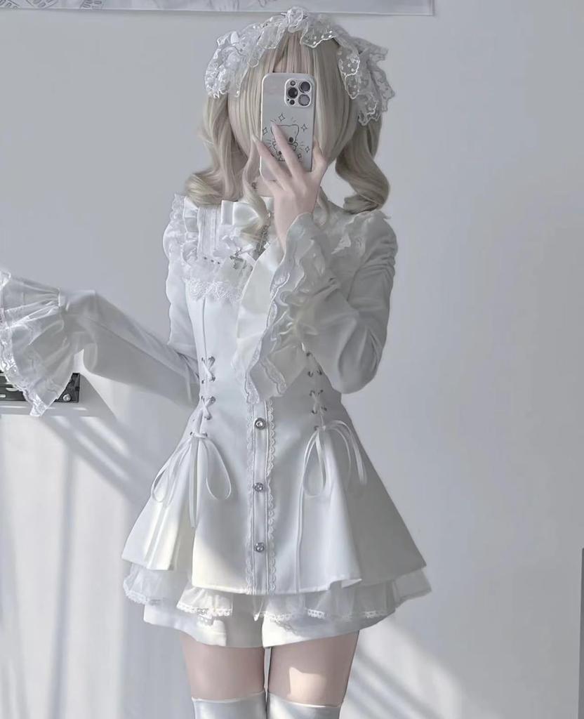 Slimming Size Perfect for Nights and Events [KALAOK] Women's A-Line Dress, White, L, Dates, Girls' Out, Parties,