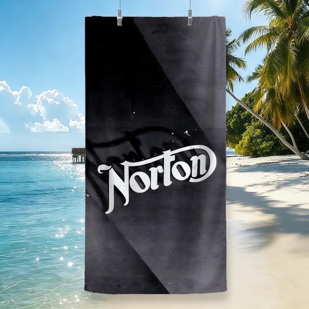Brand Norton Motorcycles Towel Microfiber beach towel, quick-dry, sand-free, ultra-fine fiber, super soft.