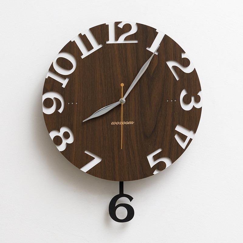 Decorative Wall Clock Modern Wall Watch Luxury Aesthetic Pendulum Clocks Minimalist Silent Elegant Living Room Watches Decor